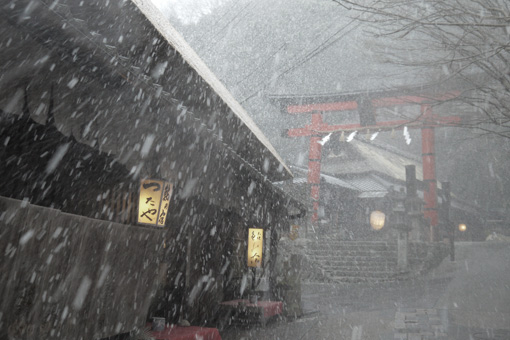 奥嵯峨の雪景色