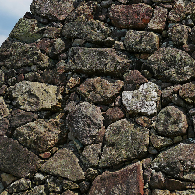 福知山城のハート石の写真
