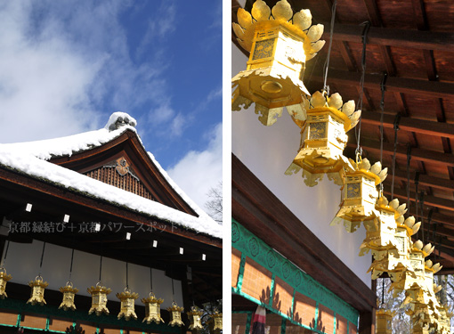 河合神社の雪景色