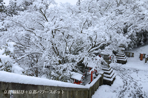 鞍馬寺の雪景色