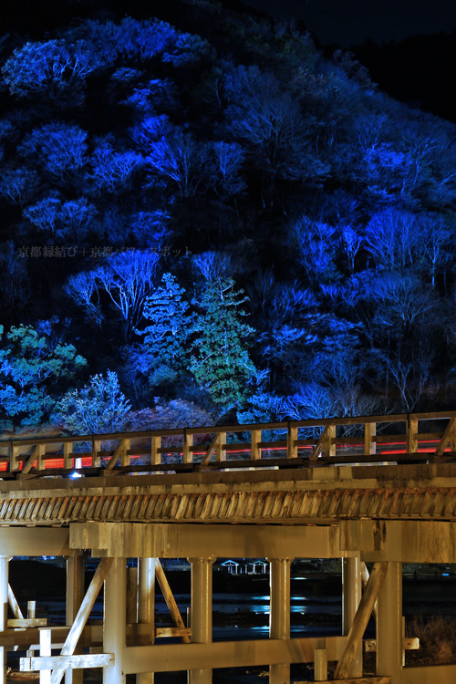 嵐山　渡月橋　ライトアップ